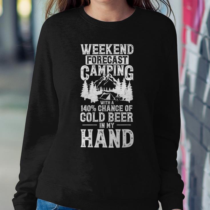 Weekend Forecast Camping With A Chance Active 24 Shirt Sweatshirt Gifts for Her