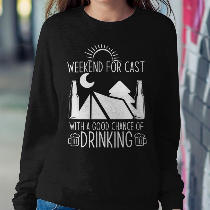 Weekend Forecast Camping With A Good 17 Shirt Sweatshirt Gifts for Her