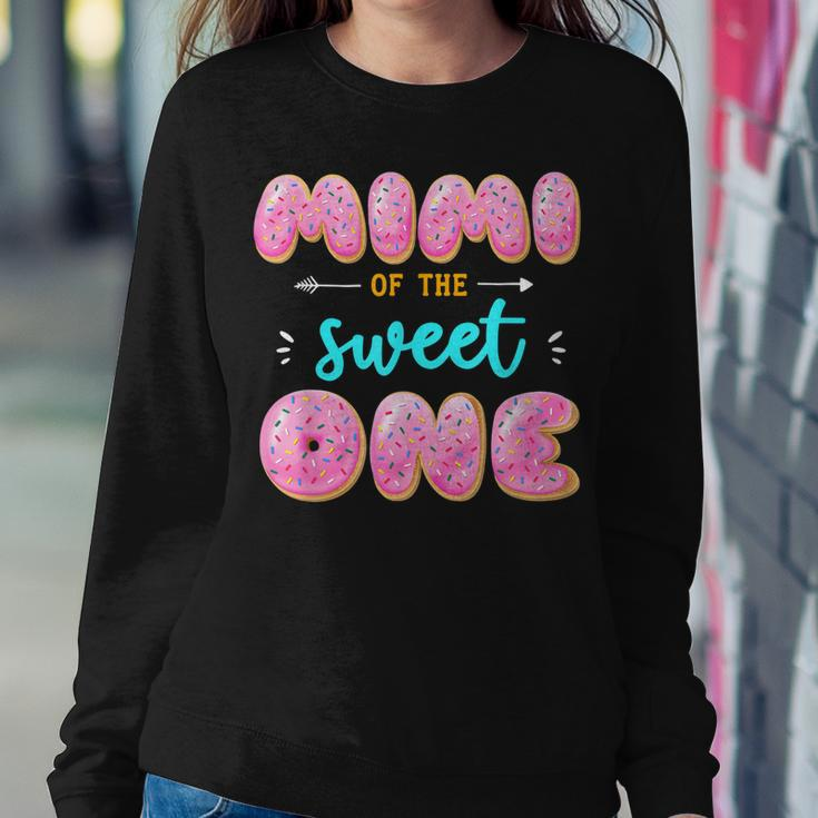 Women Mimi Of Sweet One First Birthday Matching Family Donut Sweatshirt Gifts for Her