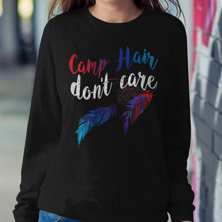 Womens Camp Hair Dont Care Tshirt Humorous FunnyShirt Sweatshirt Gifts for Her