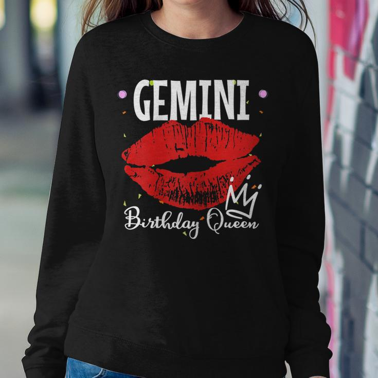 Womens Gemini Birthday Queen Sweatshirt Gifts for Her