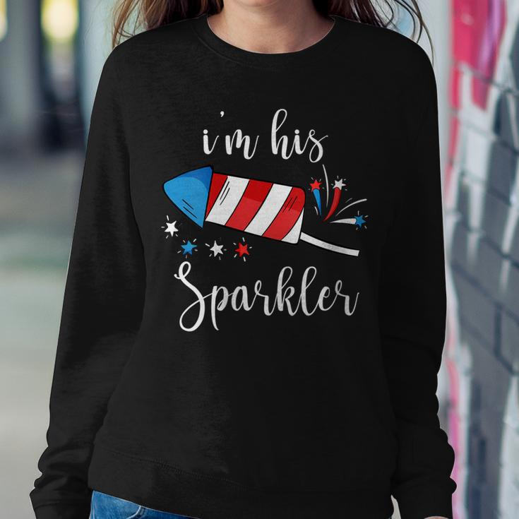 Womens Im His Sparkler Funny 4Th Of July For Women Sweatshirt Gifts for Her