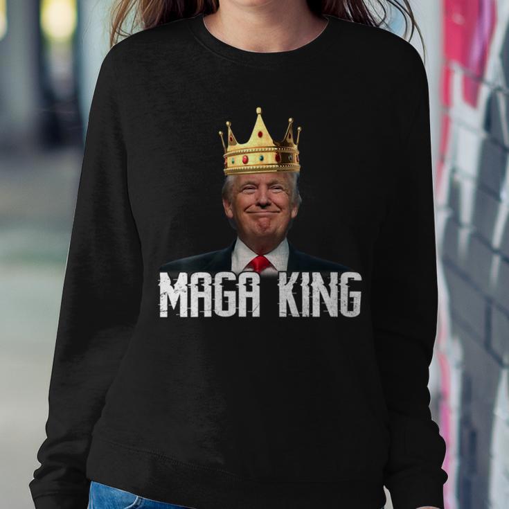 Womens Maga King Shirt The Great Maga King Trump Ultra Maga Sweatshirt Gifts for Her