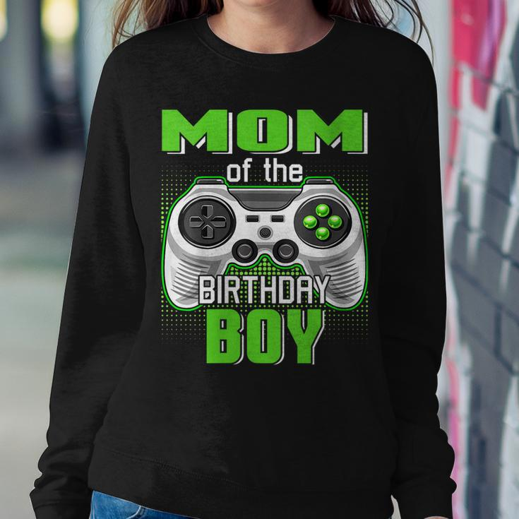 Womens Mom Of The Birthday Boy Video Game B-Day Top Gamer Party Sweatshirt Gifts for Her