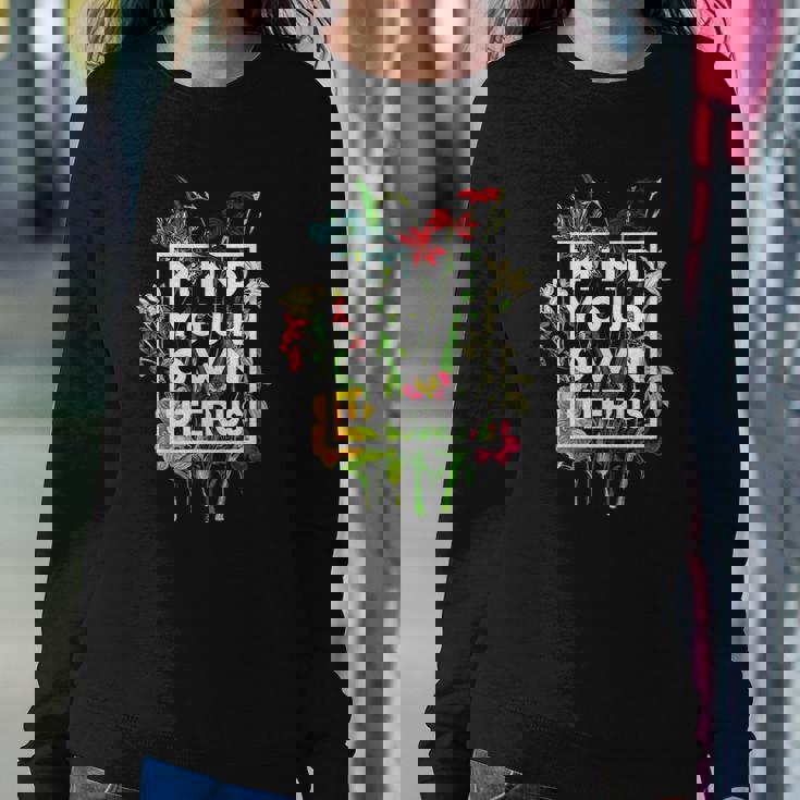 Womens My Body Choice Mind Your Own Uterus Floral My Uterus Sweatshirt Gifts for Her