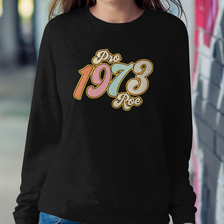 Womens Pro 1973 Roe Mind Your Own Uterus Retro Groovy Womens Sweatshirt Gifts for Her