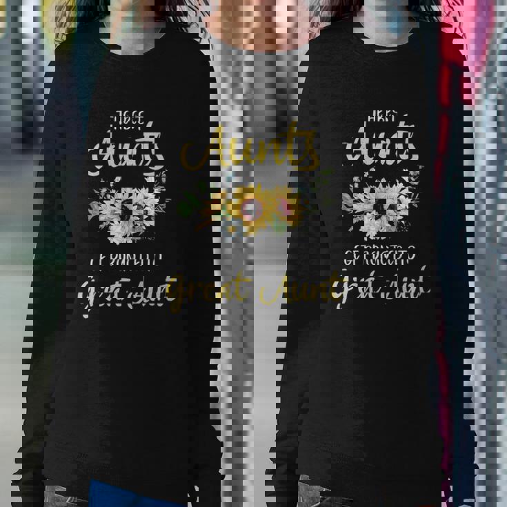 Womens The Best Aunts Get Promoted To Great Aunt New Great Aunt Sweatshirt Gifts for Her
