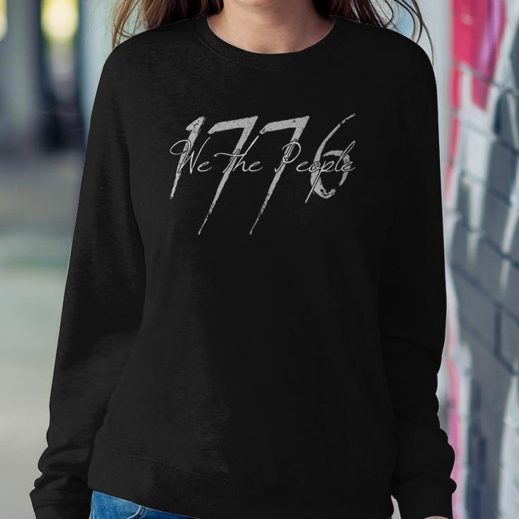 Womens US Constitution Day 1776 We The People V-Neck Sweatshirt Gifts for Her