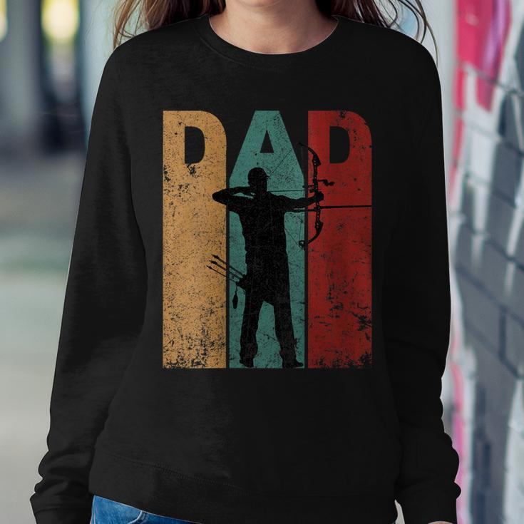 Womens Vintage Archery Dad Fathers Day Archer Daddy 4Th Of July Sweatshirt Gifts for Her