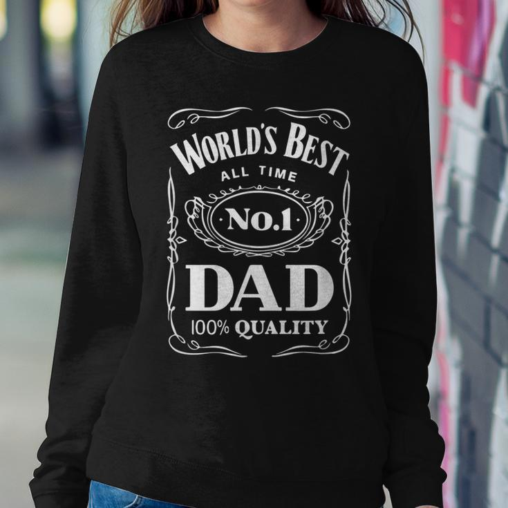 World´S Best No 1 Dad – Daddy – Father - Gift Sweatshirt Gifts for Her