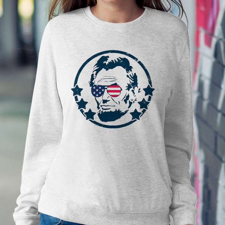 Abraham Lincoln 4Th Of July Usa Tee Gift Sweatshirt Gifts for Her