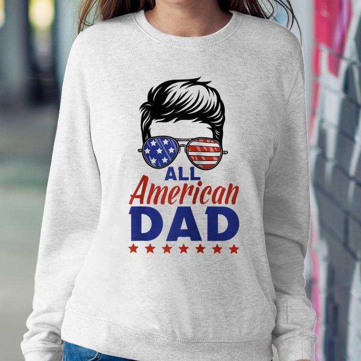 All American Dad 4Th Of July Fathers Day Matching Family Sweatshirt Gifts for Her