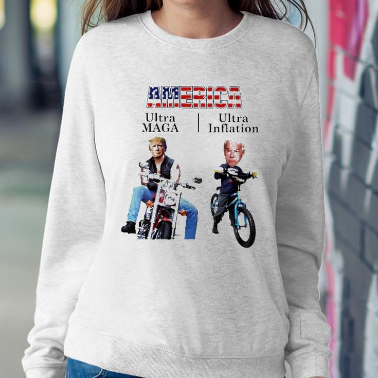 Best America Trump Ultra Maga Biden Ultra Inflation Sweatshirt Gifts for Her