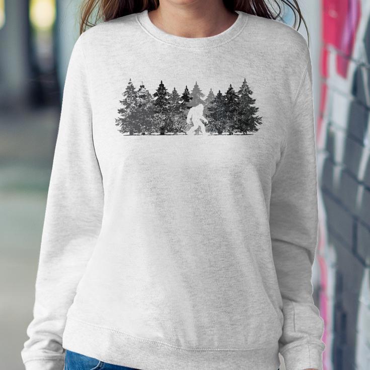 Bigfoot In The Forest Sweatshirt Gifts for Her