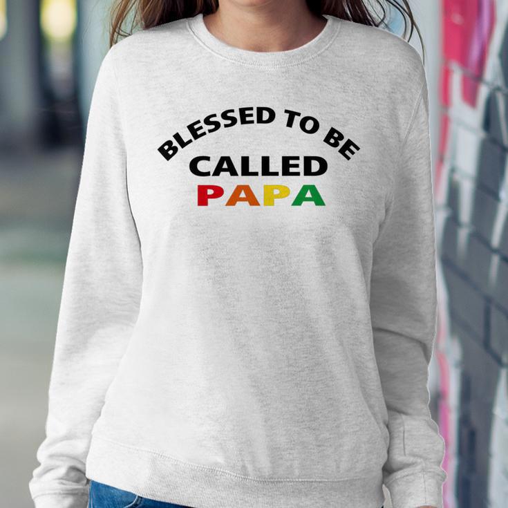 Blessed To Be Called Papa Sticker Sweatshirt Gifts for Her