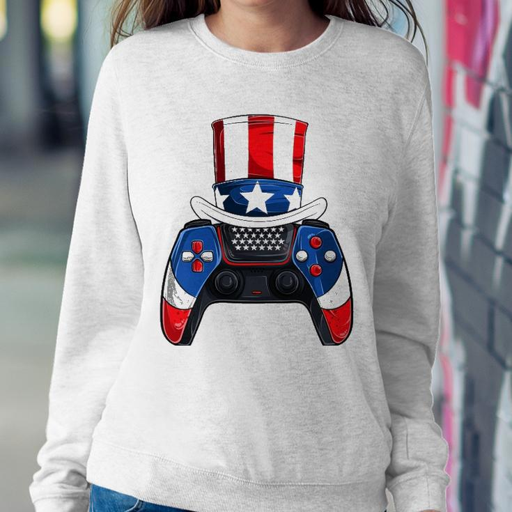Boy Fourth Of July S American Flag Video Games Kids Sweatshirt Gifts for Her