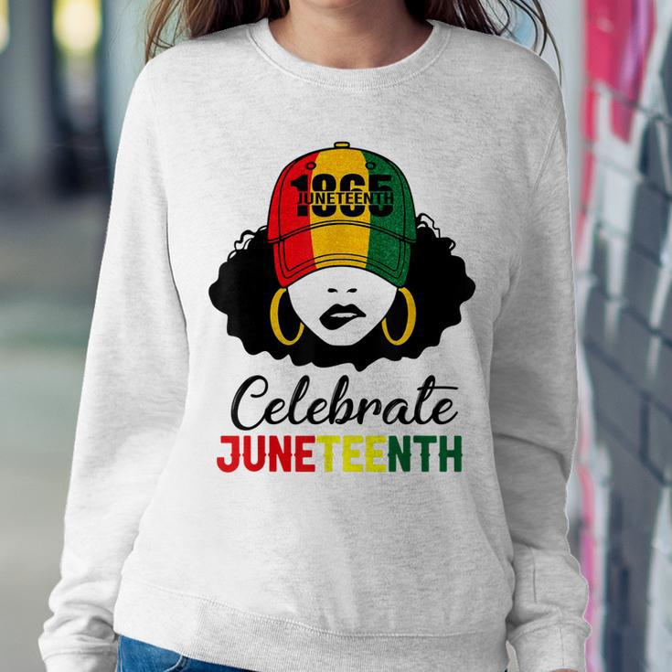 Celebrate Junenth 1865 Black Girl Magic Melanin Women Sweatshirt Gifts for Her