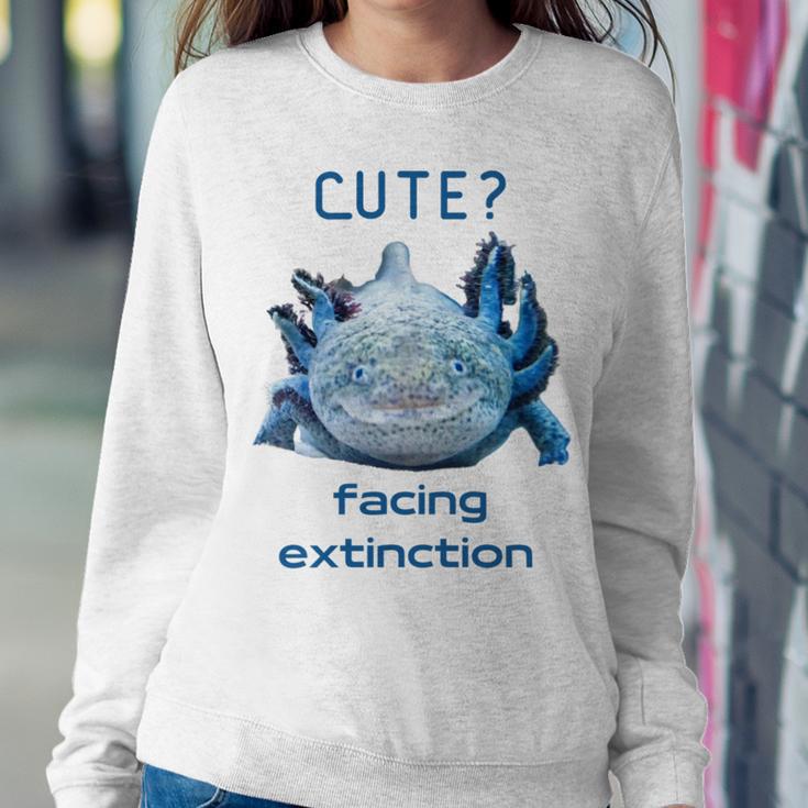 Cute Axolotl Facing Extinction Sweatshirt Gifts for Her