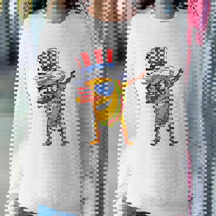 Dabbing Uncle Sam Taco 4Th Of July Kids Boys Girls Sweatshirt Gifts for Her