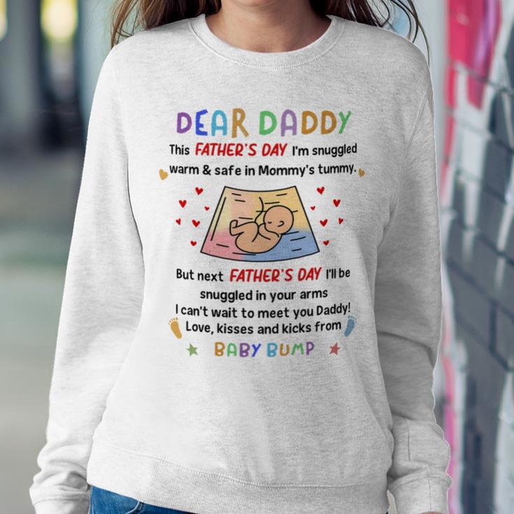 Dear Daddy I Cant Wait To Meet You Baby Bump Mug Sweatshirt Gifts for Her