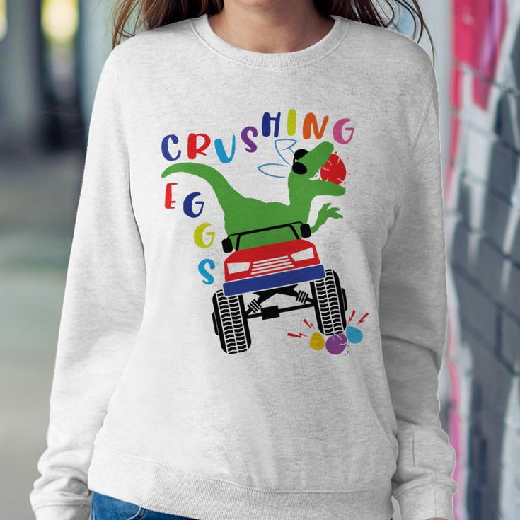 Easter Dinosaur Happy Eastrawr Easter Saurus Rex Sweatshirt Gifts for Her