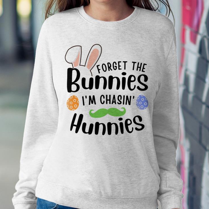 Forget The Bunnies Im Chasing Hunnies Funny Boys Easter Gift Sweatshirt Gifts for Her