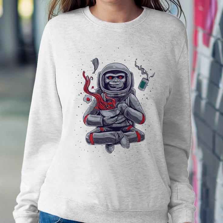 Funny Astronaut Monkey Ramen V2 Sweatshirt Gifts for Her