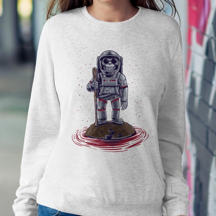 Funny Astronaut Monkey V3 Sweatshirt Gifts for Her