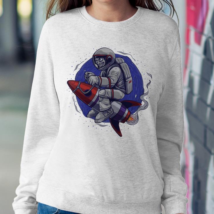 Funny Astronaut Monkey V4 Sweatshirt Gifts for Her