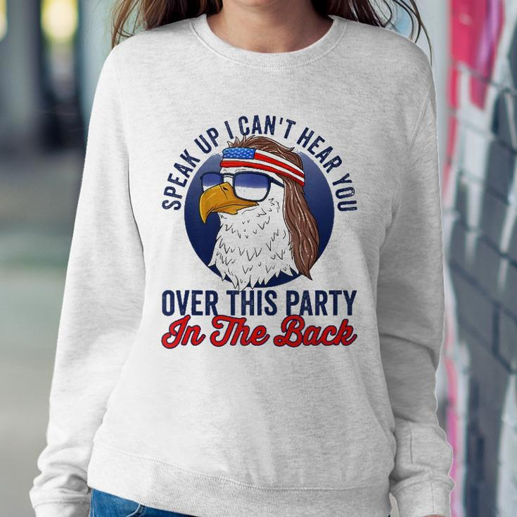 Funny Redneck 4Th Of July American Flag Usa Eagle Mullet Sweatshirt Gifts for Her