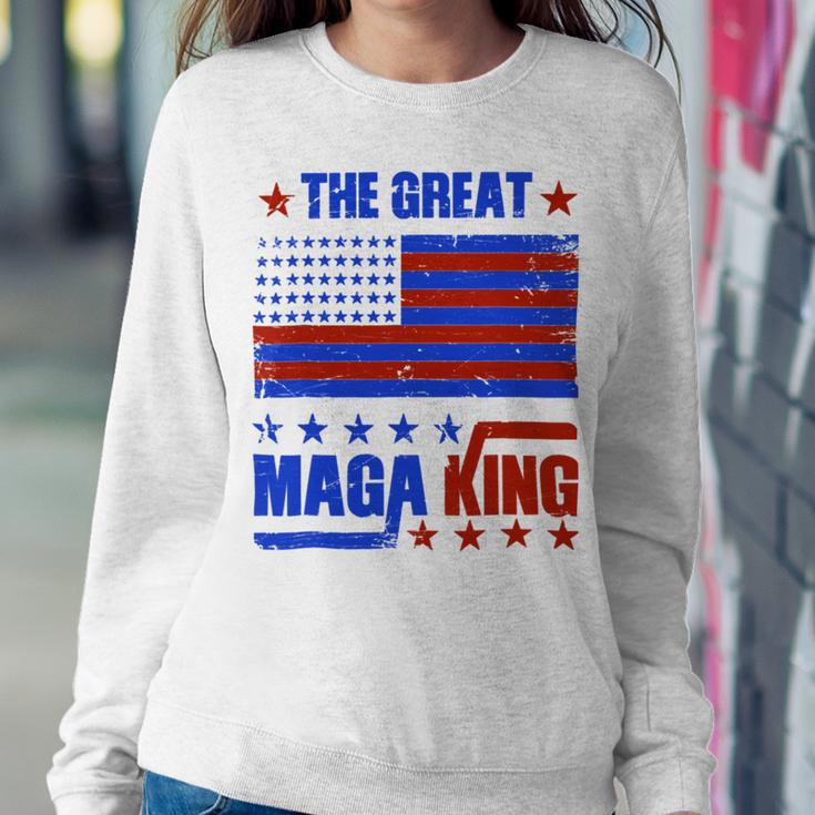 Funny The Return Of The Ultra Maga King Flag Gift Sweatshirt Gifts for Her