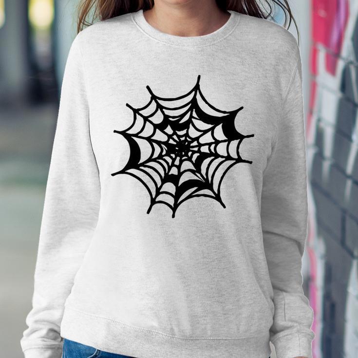 Halloween Spider Web Pattern Sweatshirt Gifts for Her