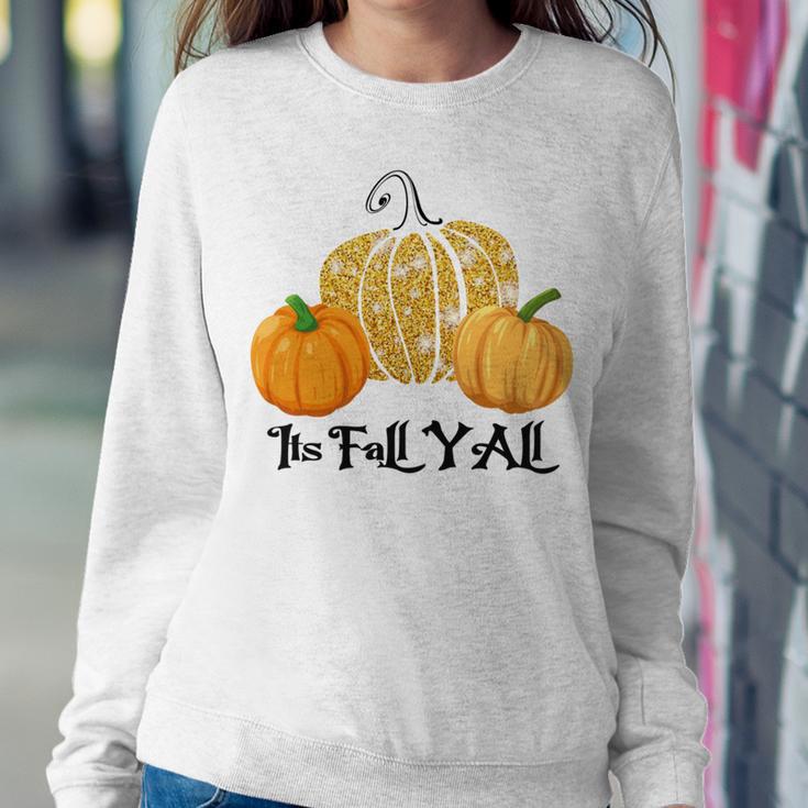 Happy Fall Yall Its Fall Yall Leopard Print Pump V2 Sweatshirt Gifts for Her