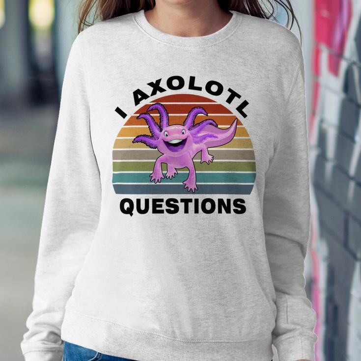 I Axlotl Questions Cute Axlotl V3 Sweatshirt Gifts for Her