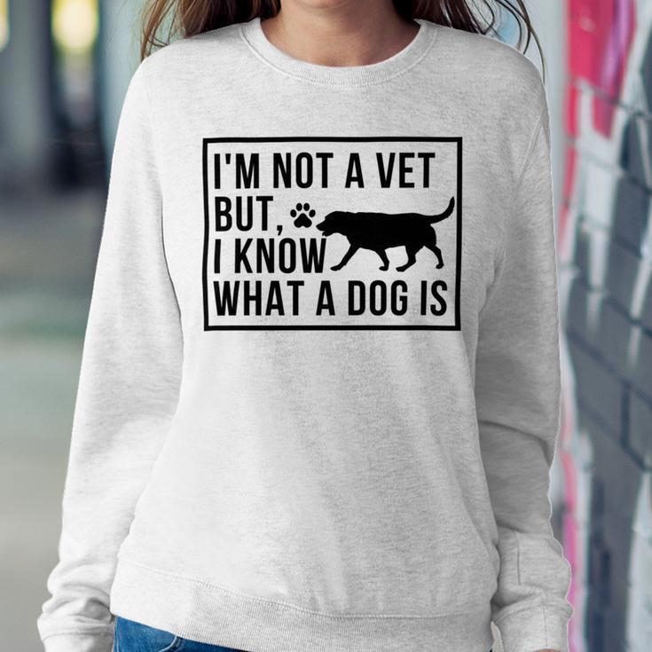 Im Not A Vet But I Know What A Dog Is Transgender Gift Sweatshirt Gifts for Her