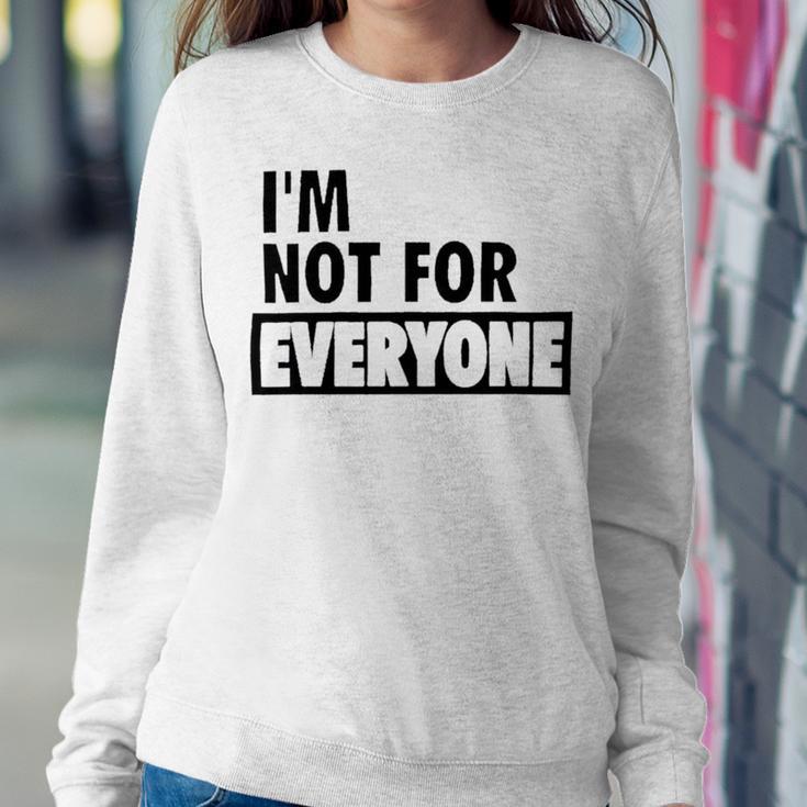 Im Not For Everyone Shirts For Women Funny Saying Sarcastic Novelty Letter Graphic Print Ca Sweatshirt Gifts for Her