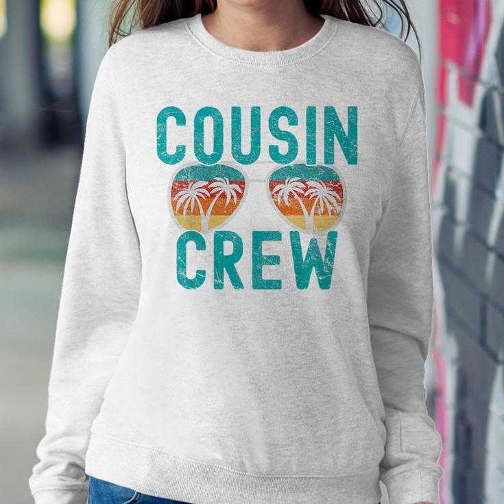 Kids Cousin Crew Family Vacation Summer Vacation Beach Sunglasses Sweatshirt Gifts for Her
