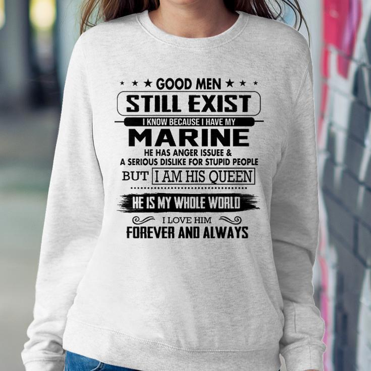 Marine Name Gift I Know Because I Have My Marine Sweatshirt Gifts for Her