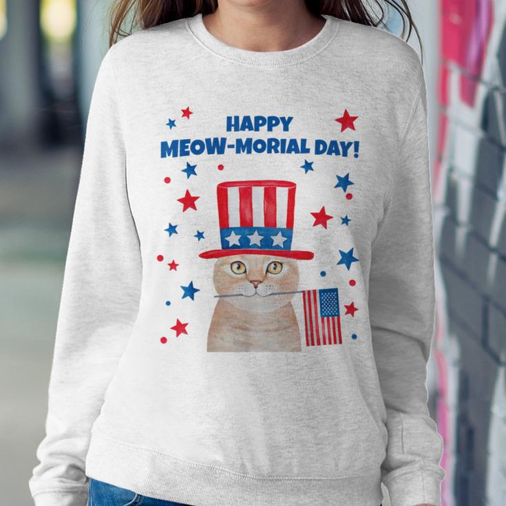 Memorial Day Cat Meowmorial Day Sweatshirt Gifts for Her