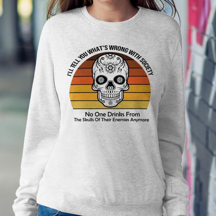 Official Wrong Society Drink From The Skull Of Your Enemies V2 Sweatshirt Gifts for Her