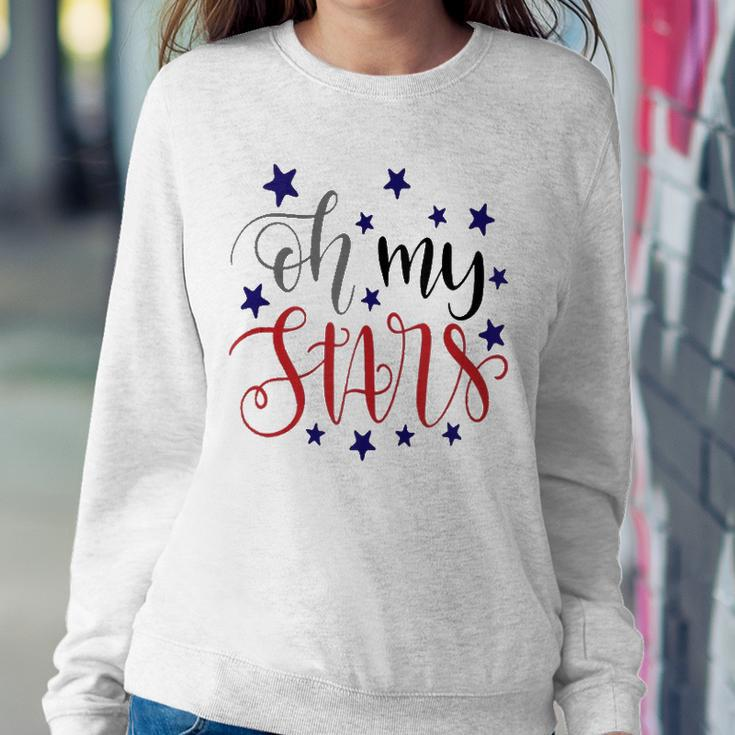 Patriotic Mom July 4Th America Usa Oh My Stars Women Sweatshirt Gifts for Her