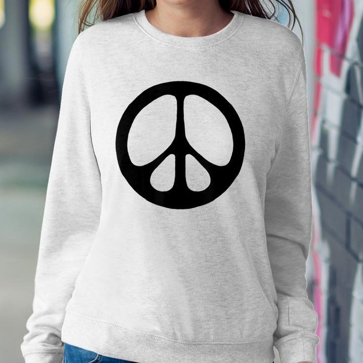 Peace Sign Minimalist Simple Sixties Lover 60S Retro  V2 Sweatshirt Gifts for Her