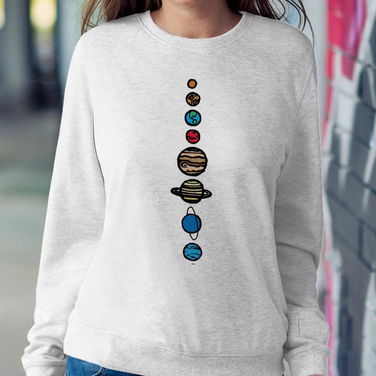 Planets Colour Sweatshirt Gifts for Her