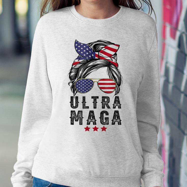 Pro Trump Ultra Mega Messy Bun V2 Sweatshirt Gifts for Her