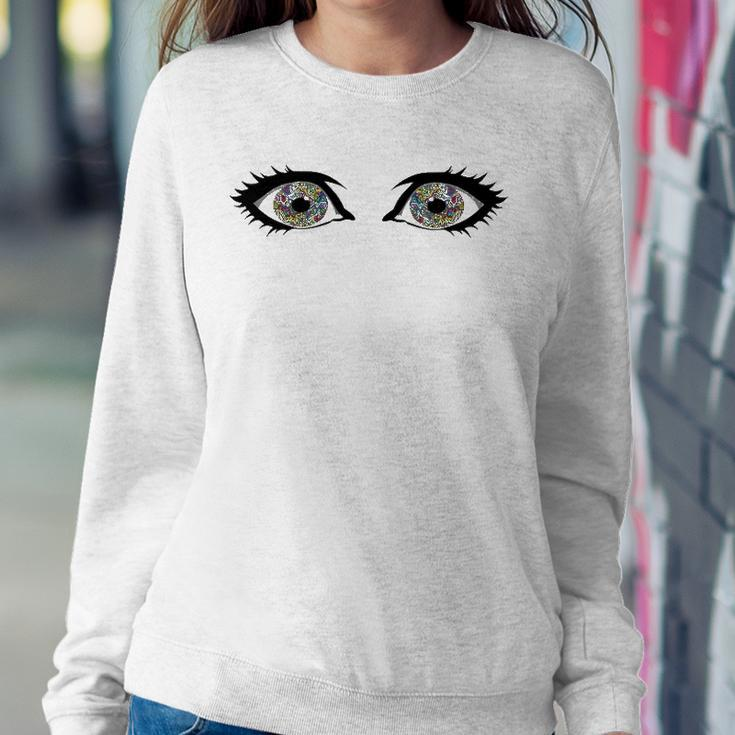 Psychedelic Eyeball Trippy Eyes Sweatshirt Gifts for Her