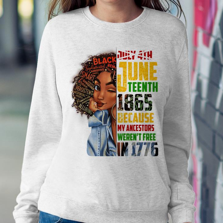 Remembering My Ancestors Junenth Black Freedom 1865 Gift Sweatshirt Gifts for Her