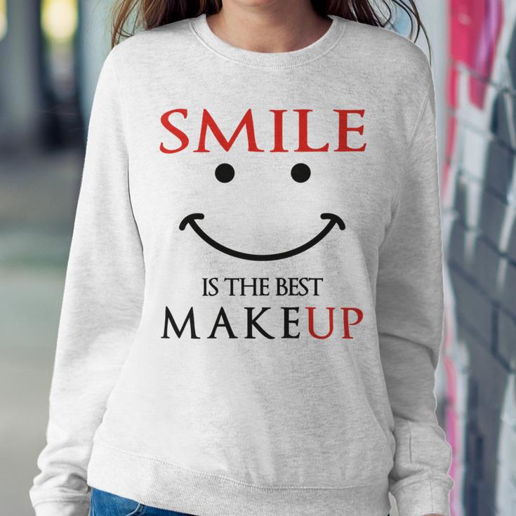 Smile Is The Best Makeup Sweatshirt Gifts for Her