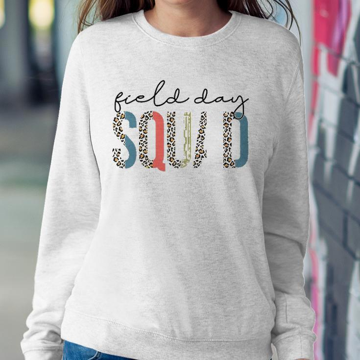 Squad Teacher Student First Last Day Of School Field Leopard Sweatshirt Gifts for Her