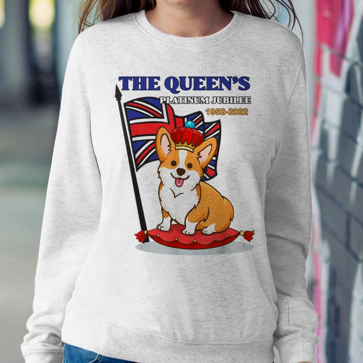 The Queen’S Platinum Jubilee 1952-2022 Corgi Union Jack Sweatshirt Gifts for Her