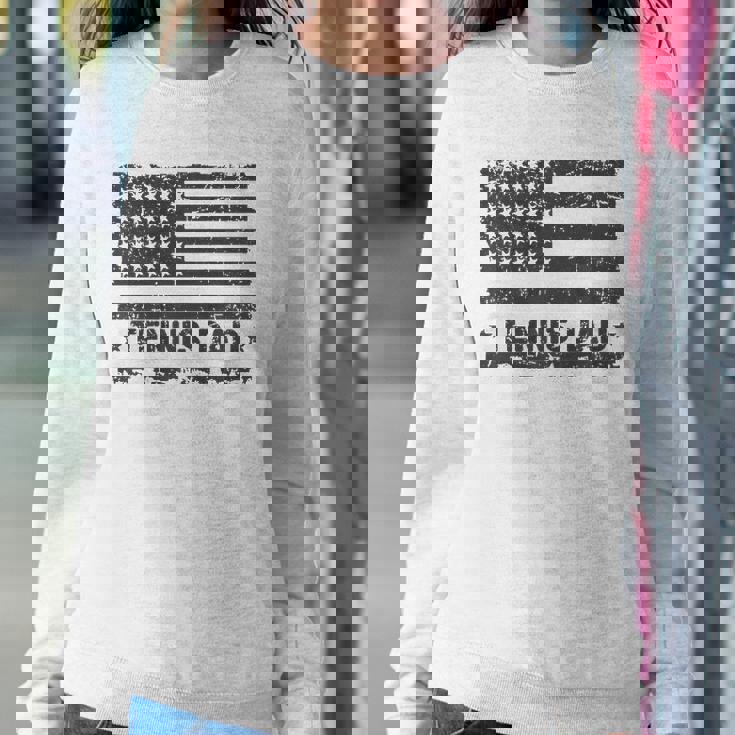 Vintage Tennis Dad America Us Flag Patriot Funny Gift Sweatshirt Gifts for Her
